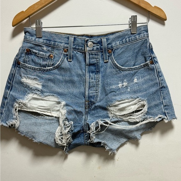 Levi's Pants - Levi's 501 Original High-Rise Cut-Off Denim Shorts.